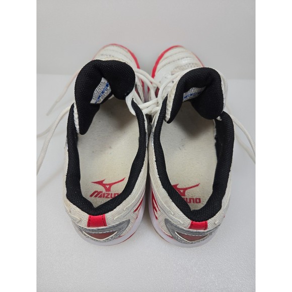 Mizuno Wave Spike 12 Volleyball Court Shoe White with Red Women's Size 9 - Picture 9 of 12